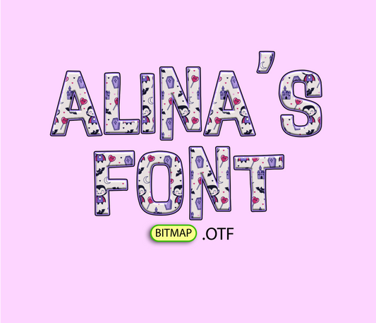FREE Halloween Cute Vampire Pattern Font