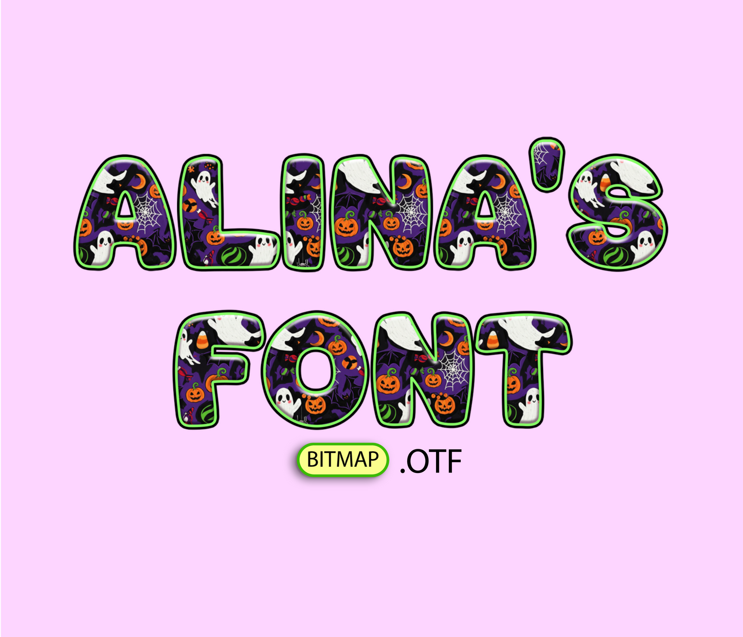 Friendly Pumpkin Spirits Pattern Font