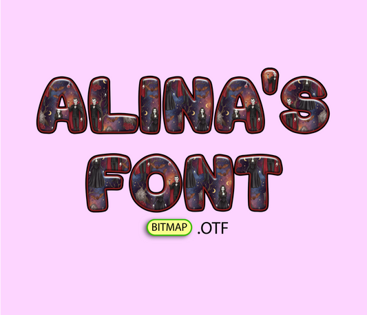 Bloodthirsty Night Pattern Font