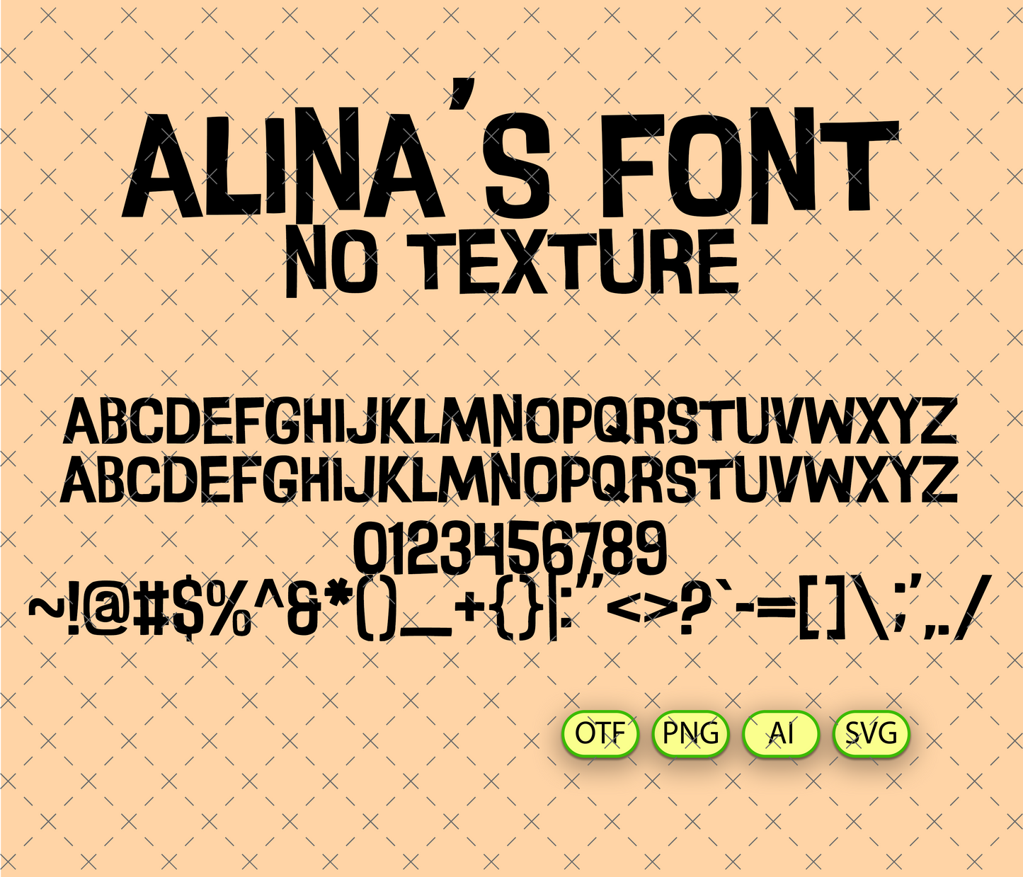 FREE Halloween Cute Monsters Pattern Font