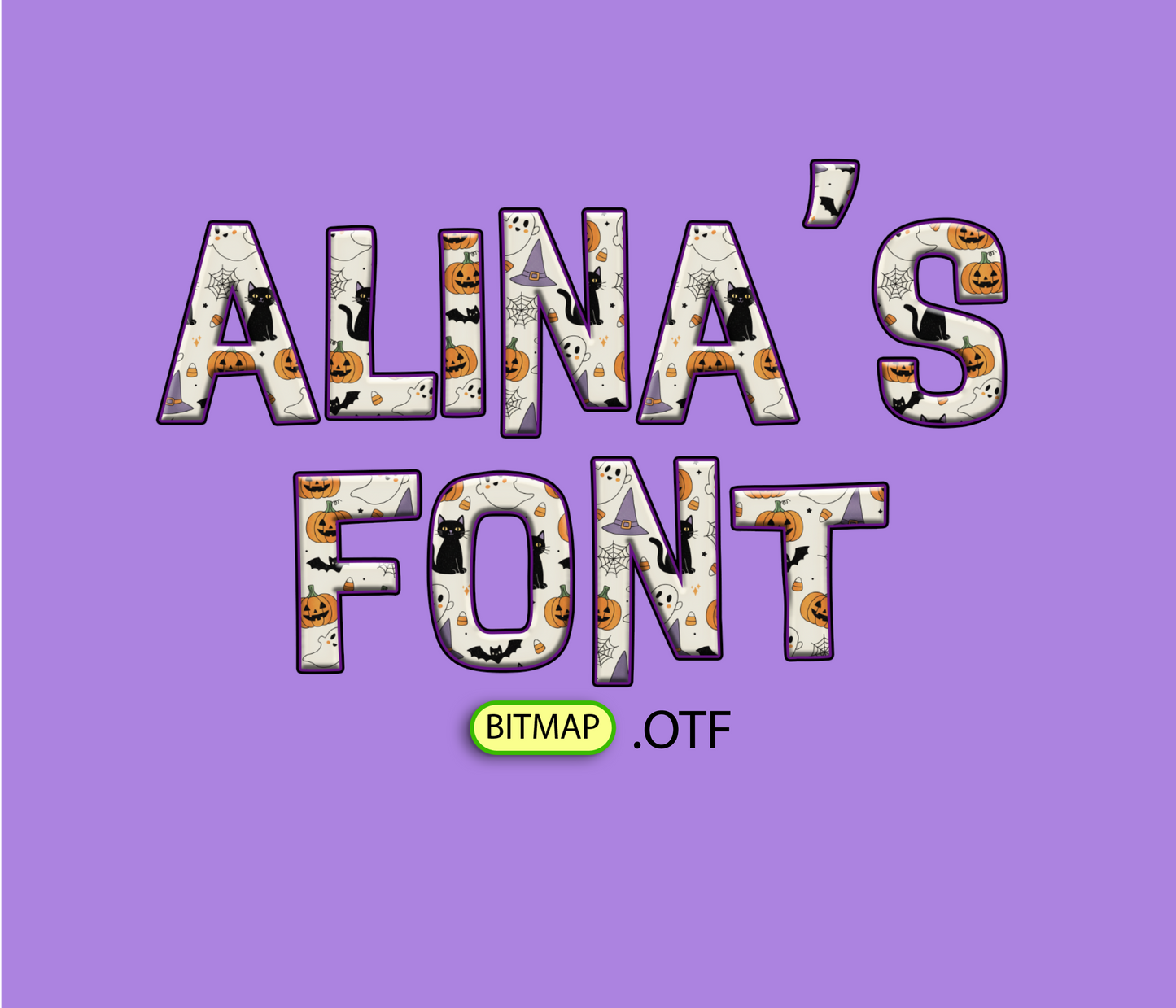 FREE Halloween Bats Pattern Font