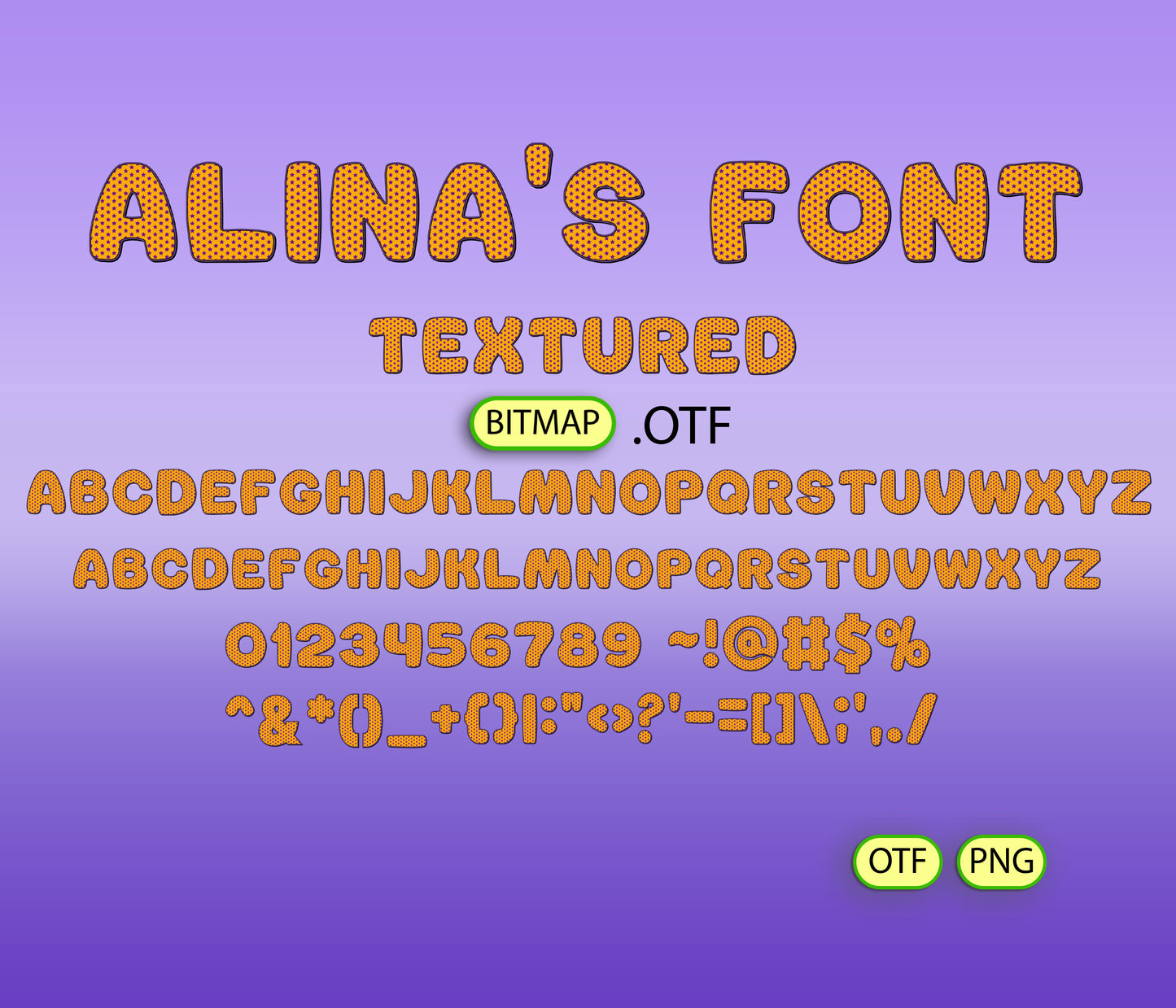 Trick or Treat Pattern Font