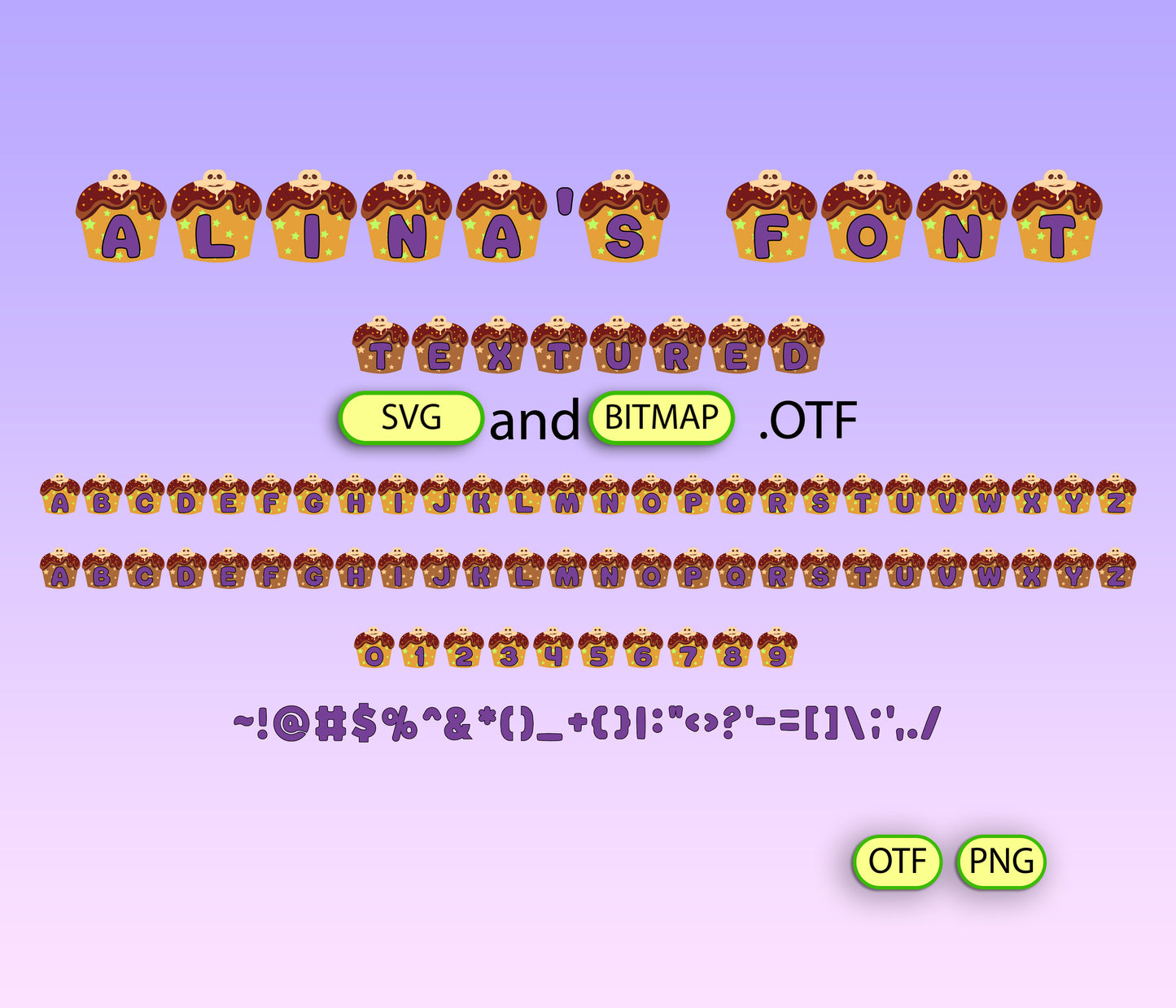 Haunted Brownie Pattern Font