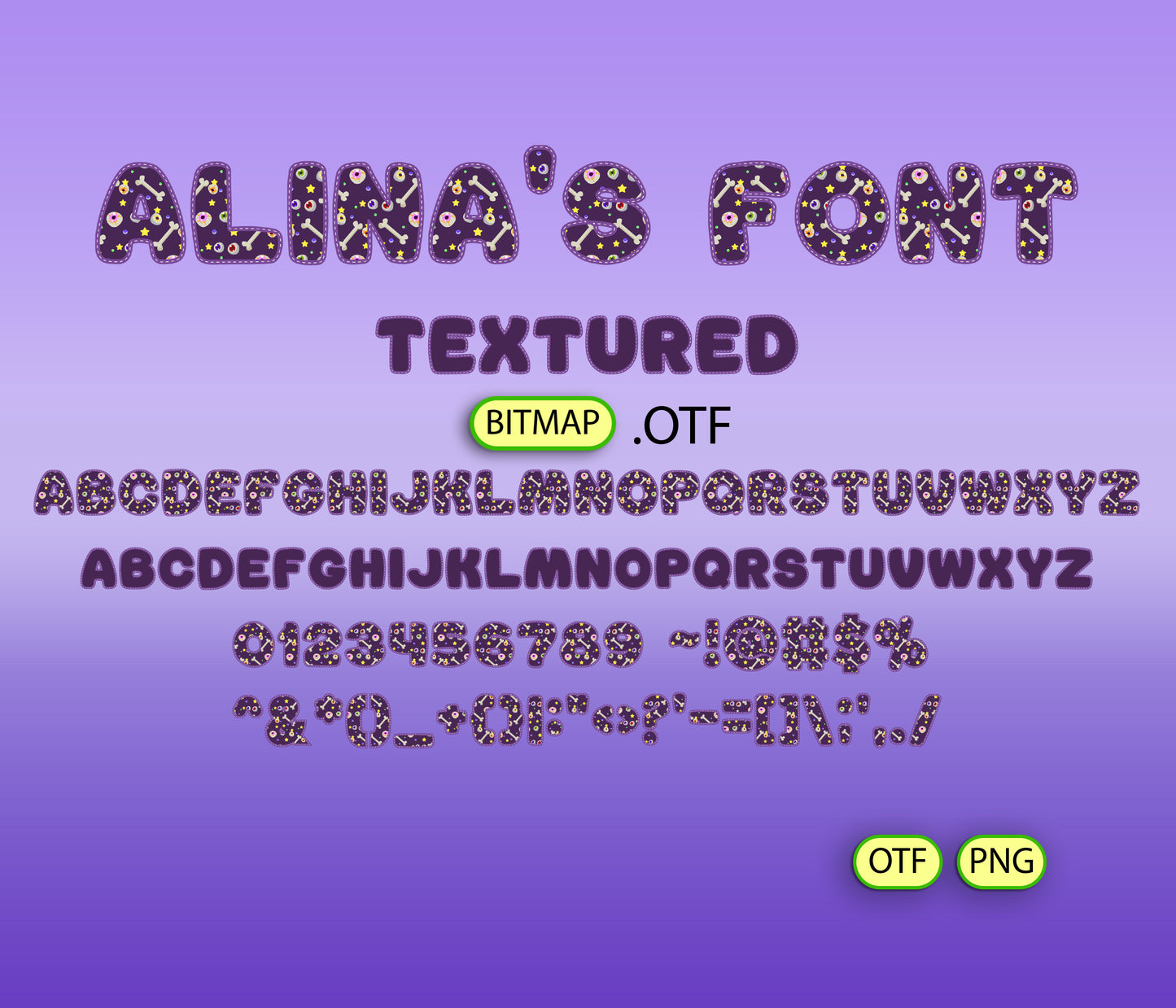 FREE Halloween Skull Warriors Pattern Font