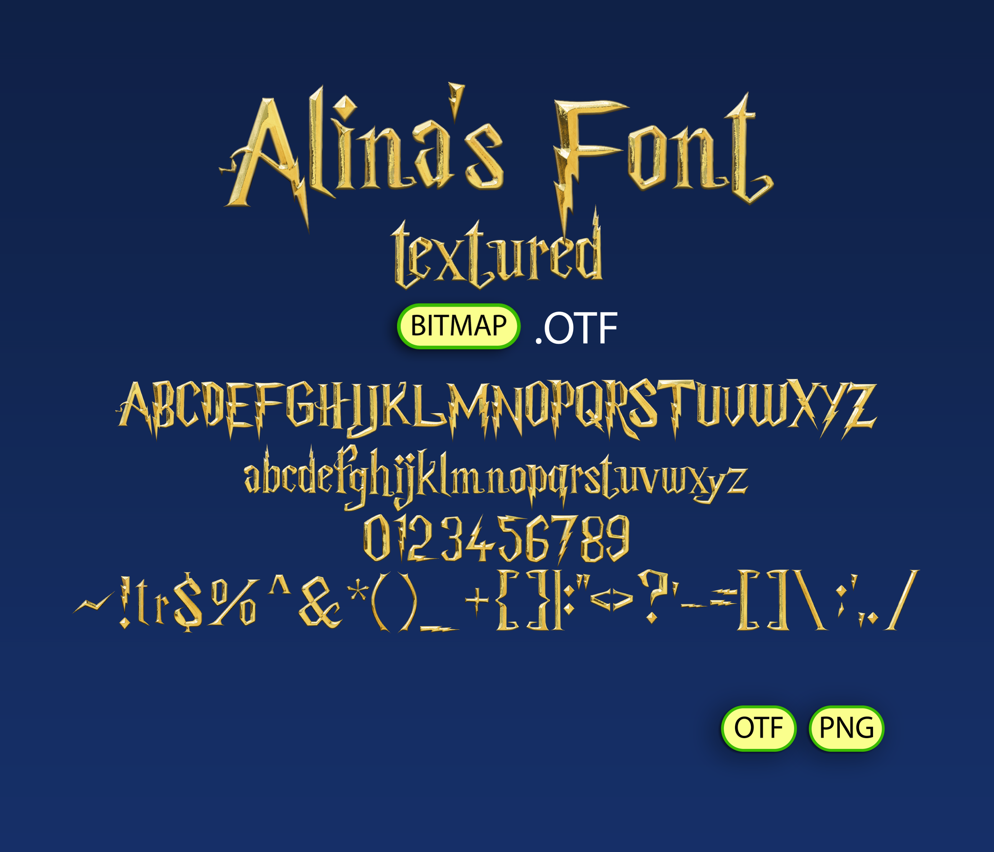 Wizard Academy Font Textured - Alina's Fonts