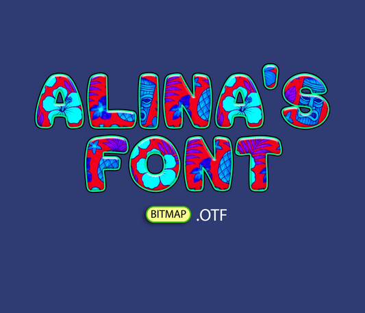 FREE Tropical Hawaii Pattern Font