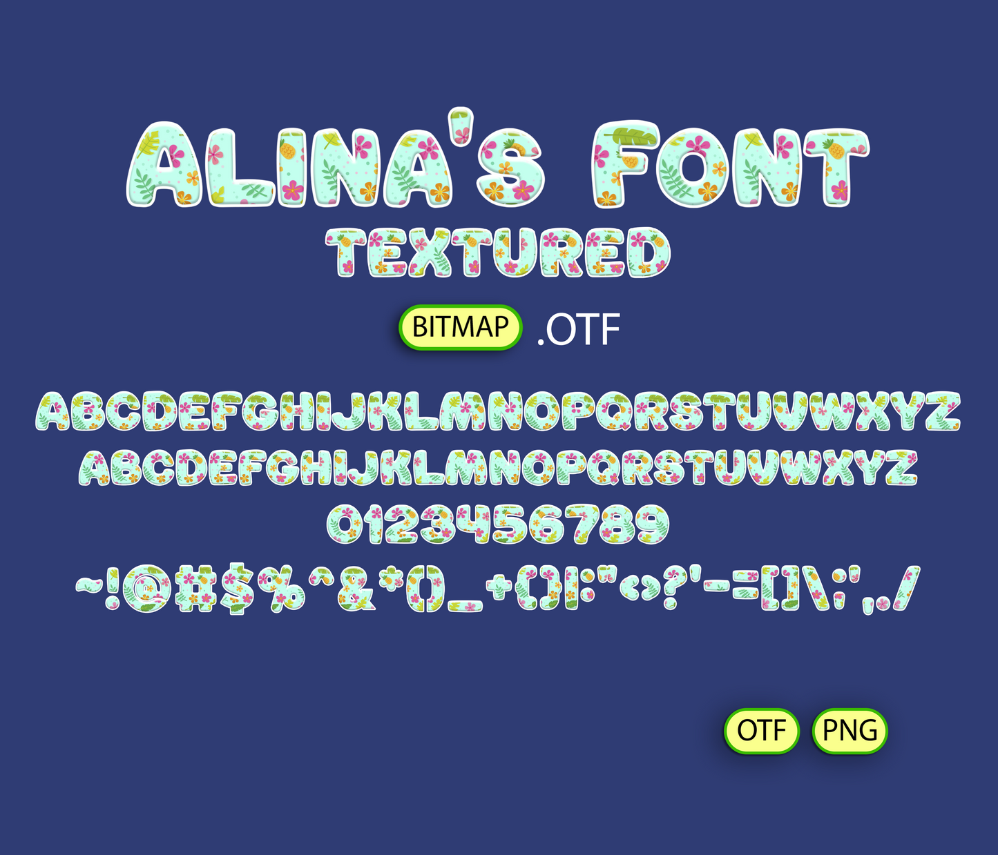 Island Rhythm Pattern Font