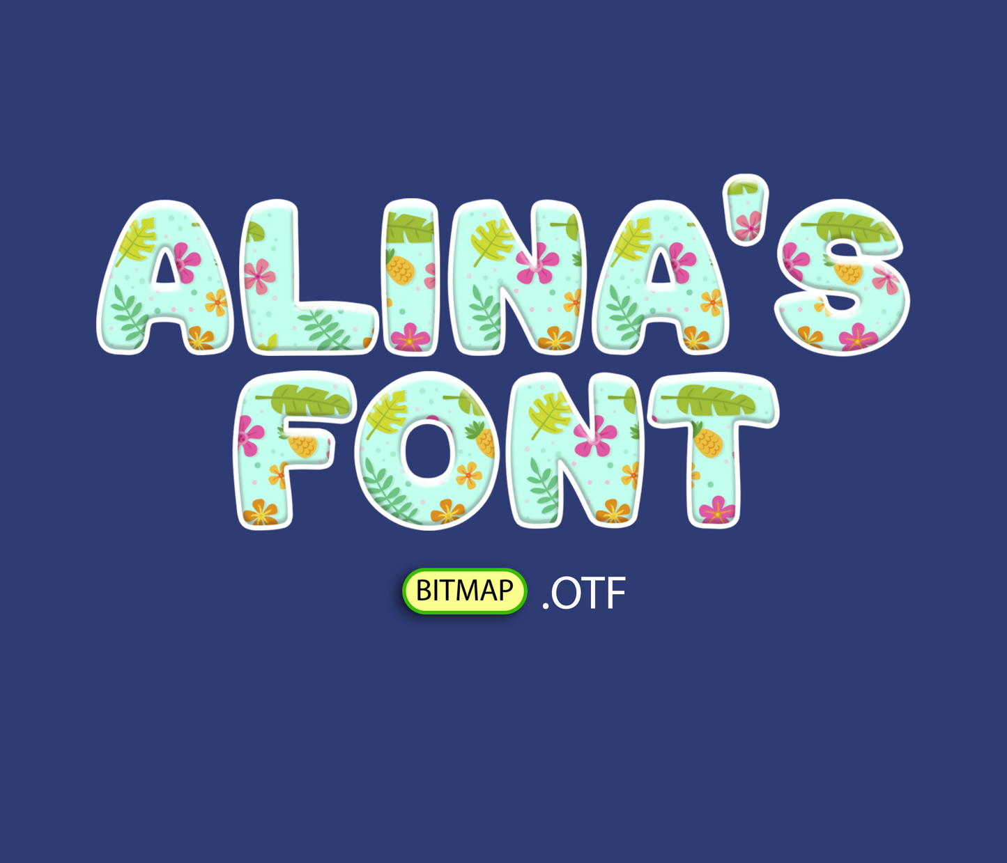 Island Rhythm Pattern Font