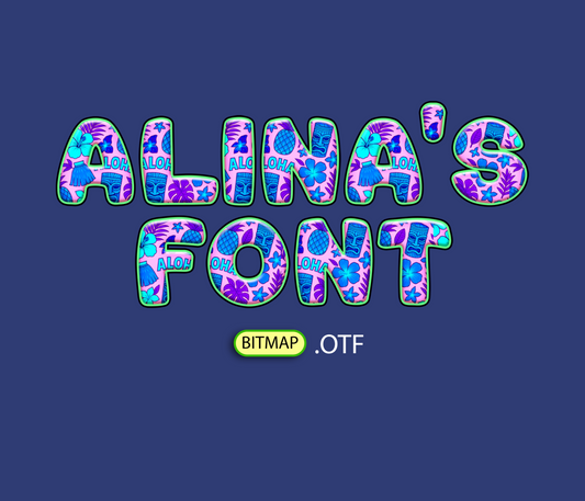 FREE Tropical Paradise Hawaii Pattern Font