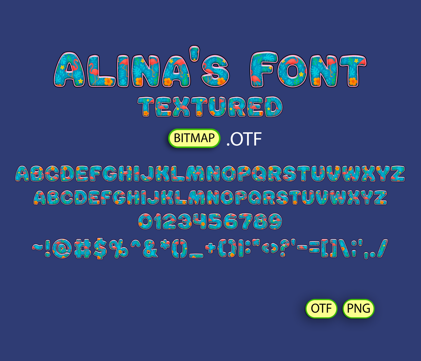 FREE Aloha Islands Pattern Font