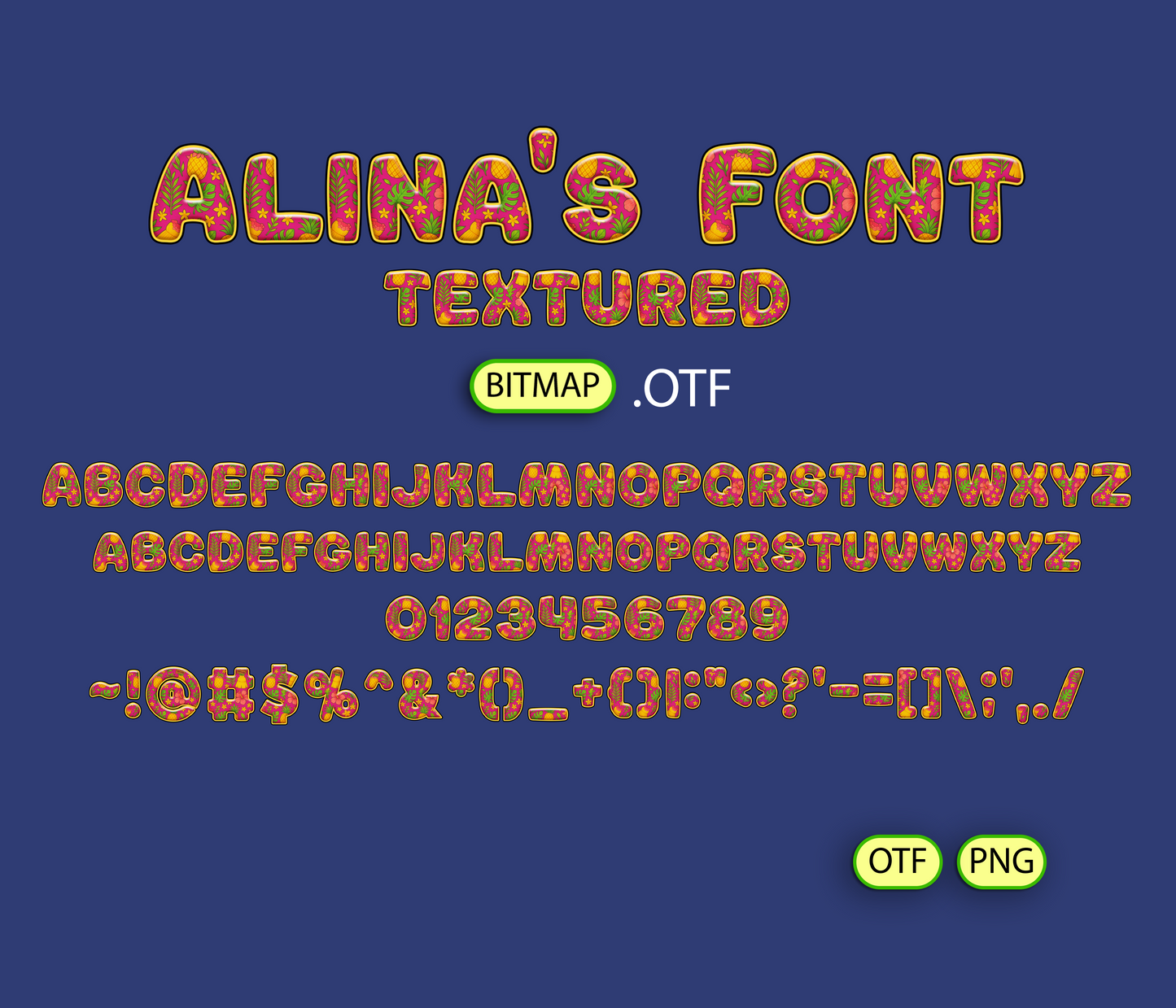 Pacific Paradise Pattern Font