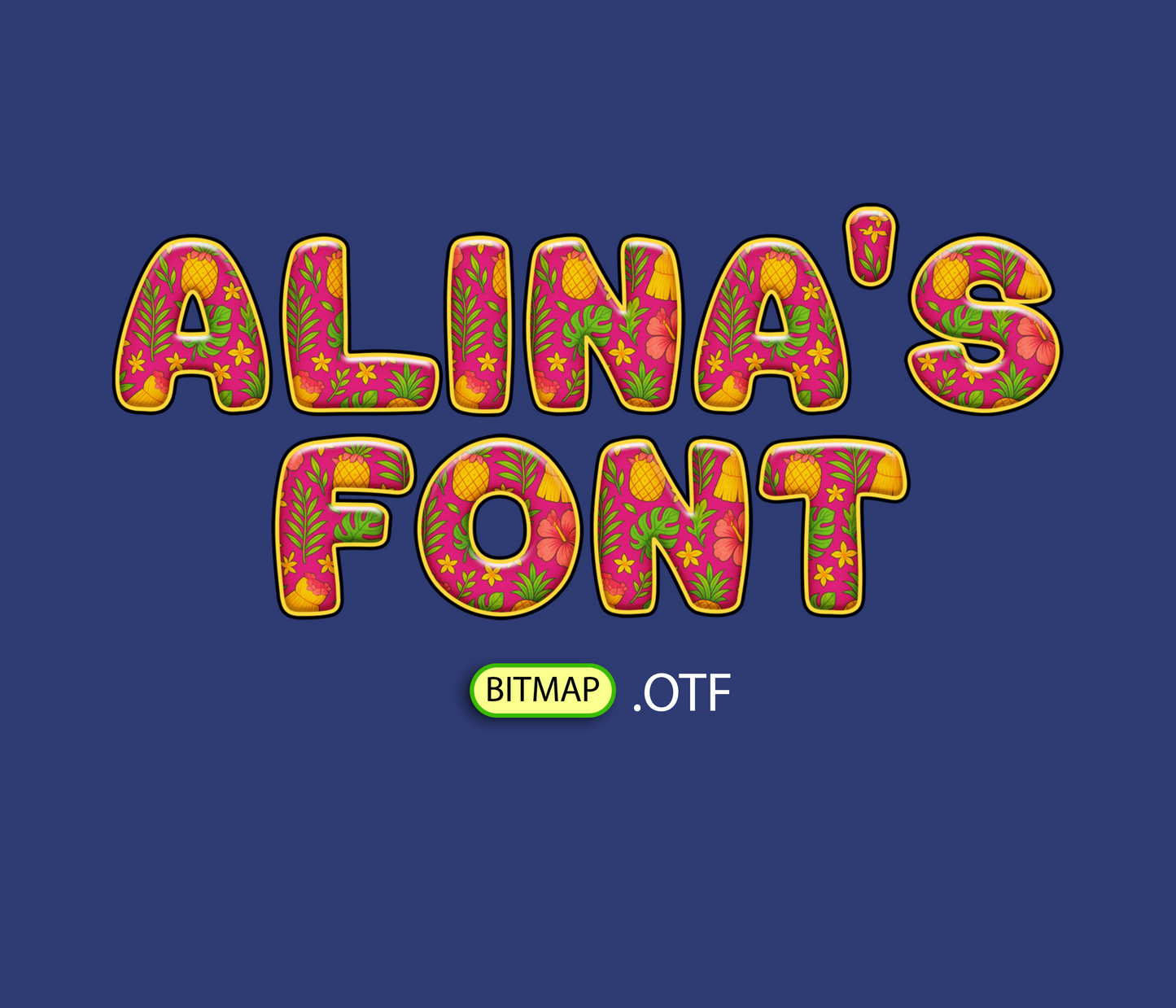 Pacific Paradise Pattern Font