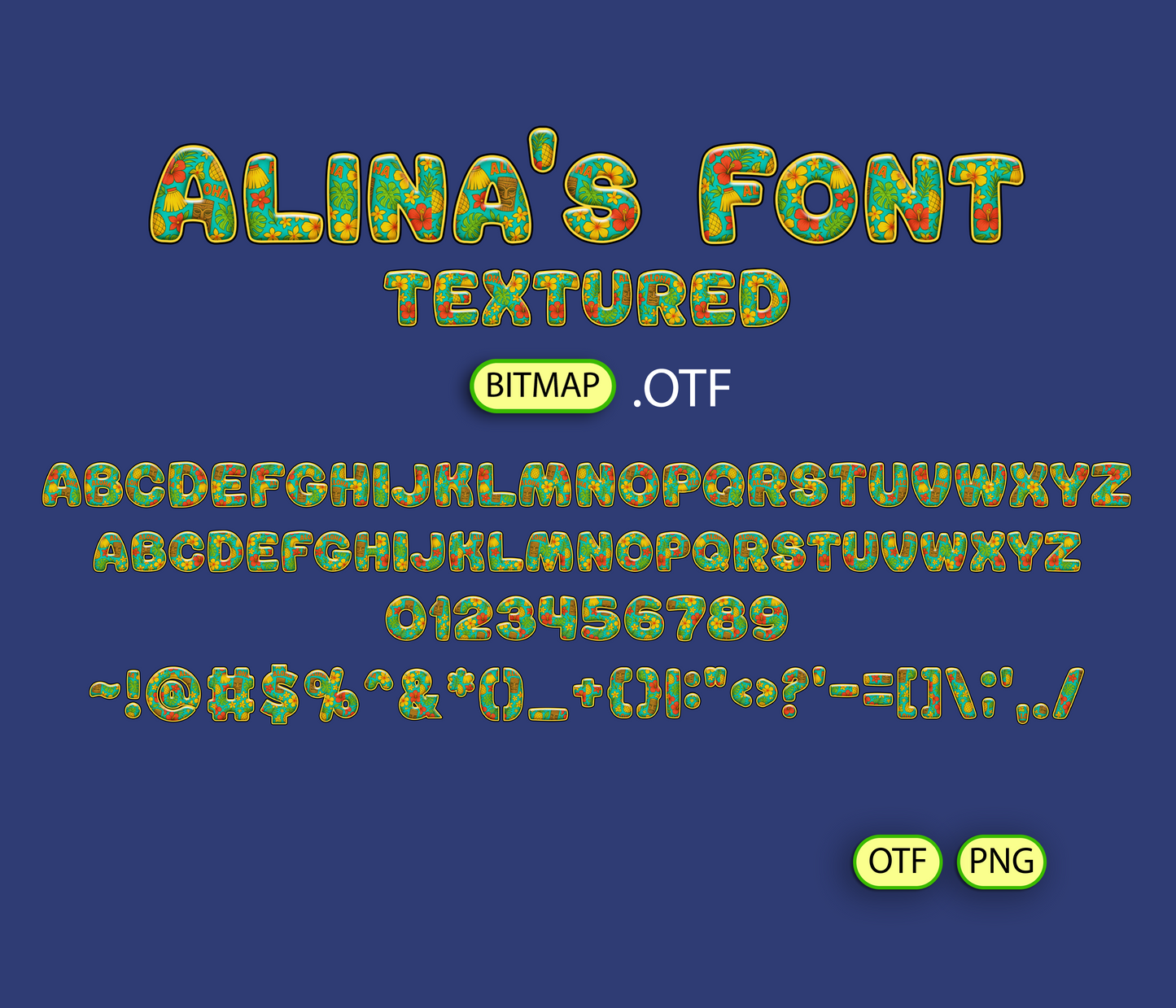 FREE Island Breeze Pattern Font