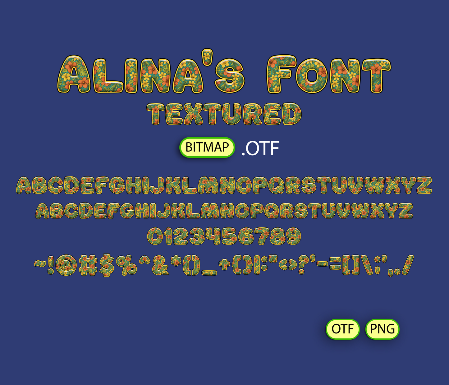 FREE Maui Sunset Pattern Font