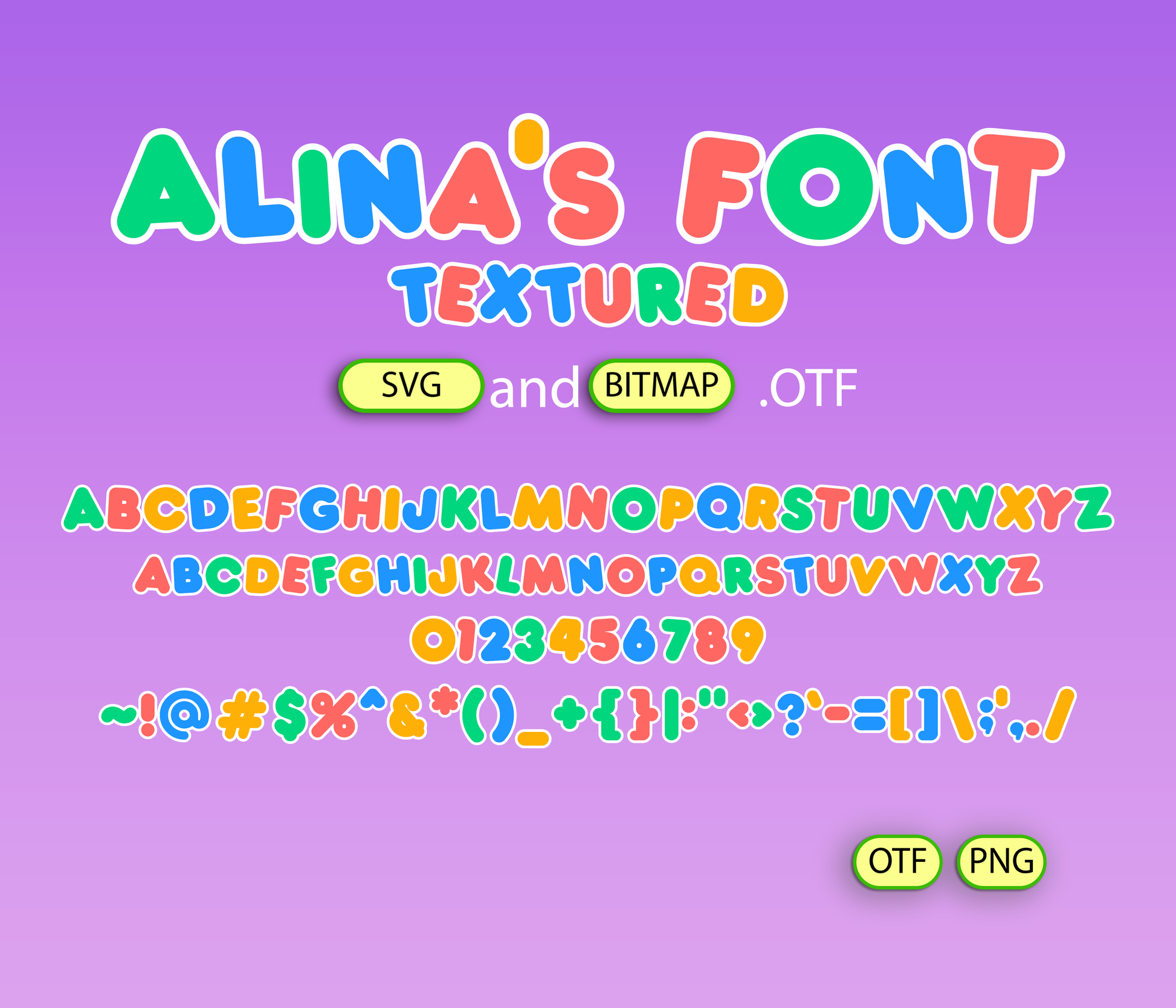 Playful Pals Font Textured - Alina's Fonts