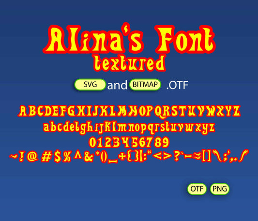 Turbo Tracks Font Textured - Alina's Fonts