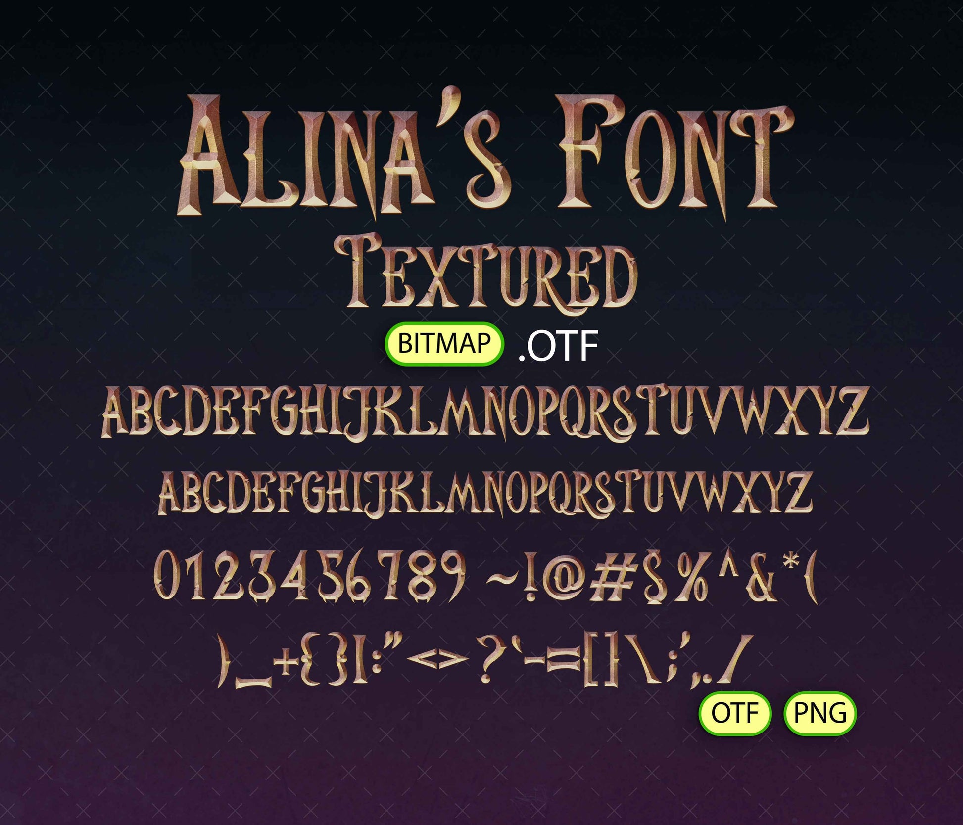 Monster Resort Font Textured - Alina's Fonts