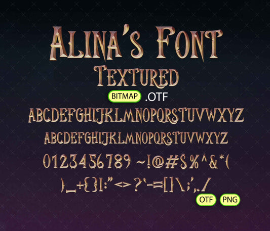 Monster Resort Font Textured - Alina's Fonts