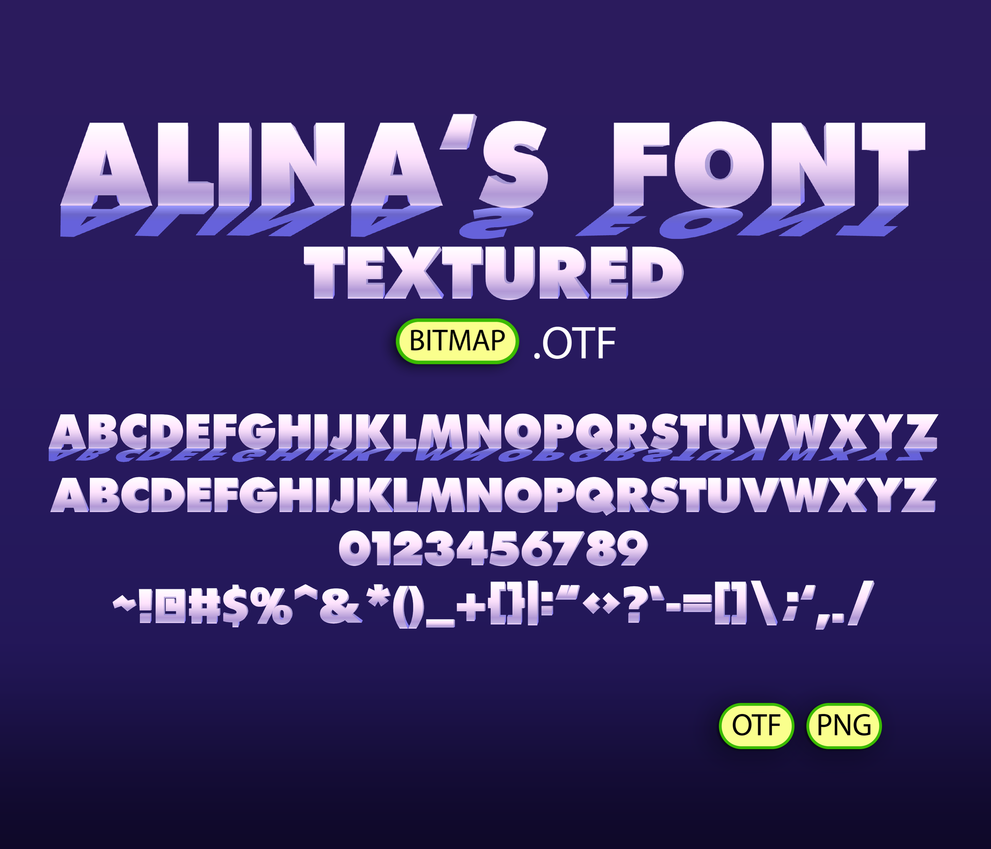 Imagination Font Textured - Alina's Fonts