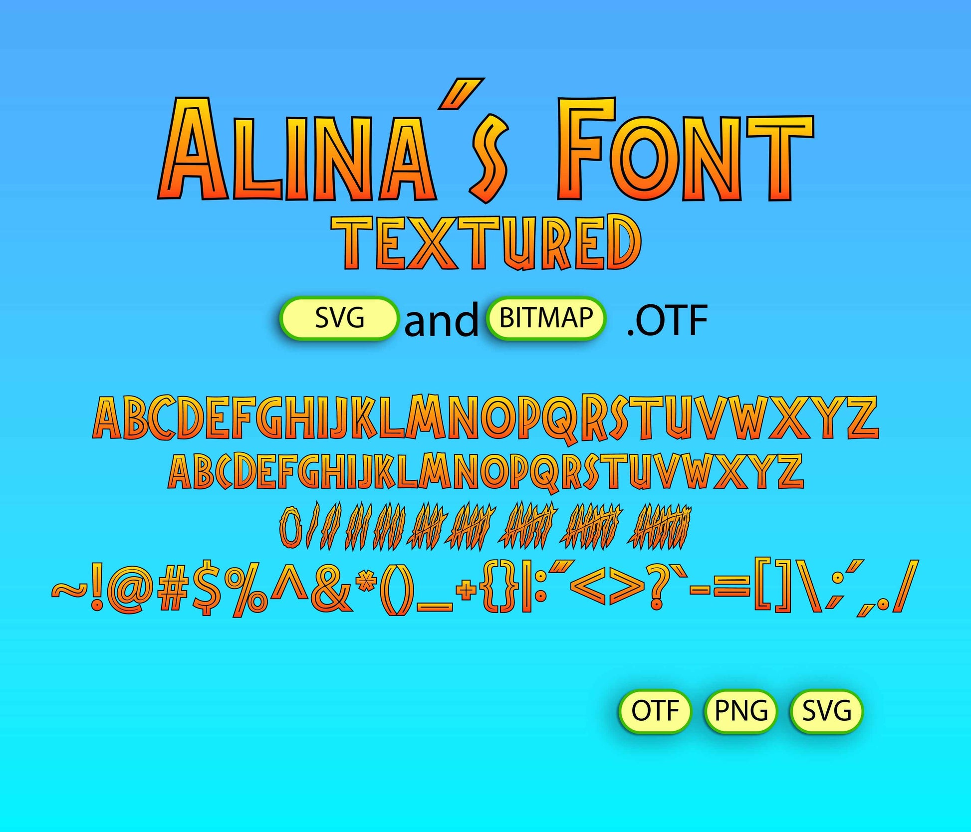Prehistoric Adventure Font Textured - Alina's Fonts