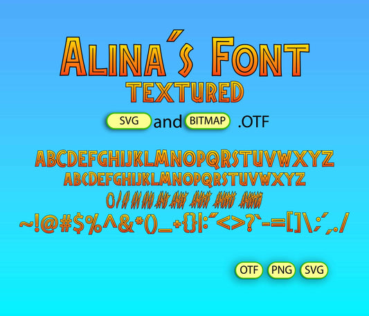 Prehistoric Adventure Font Textured - Alina's Fonts