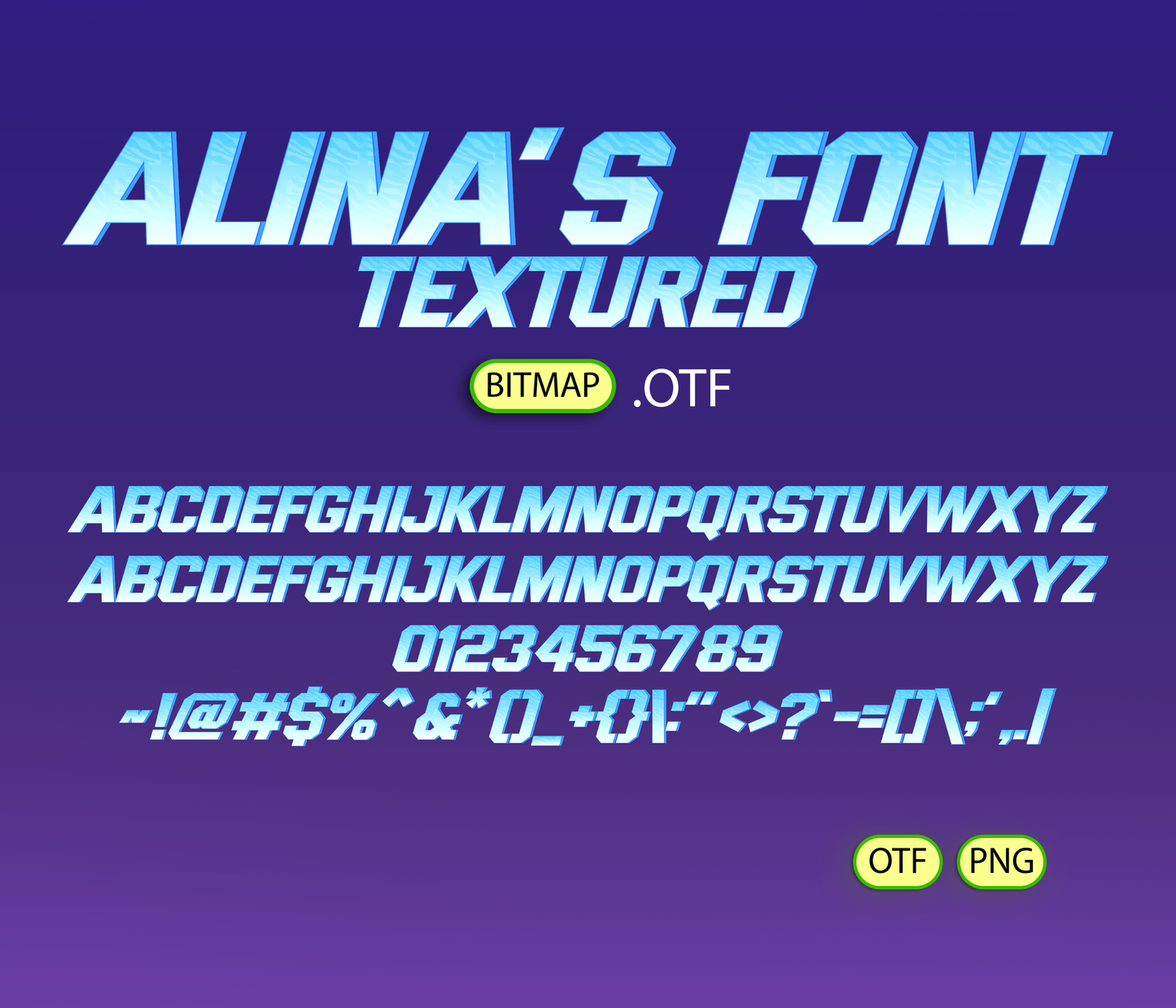 Multiverse Heroes Font Textured - Alina's Fonts