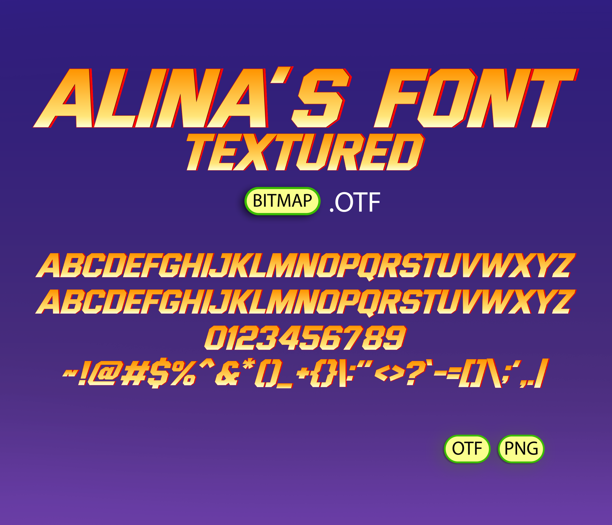 Epic Heroes Font Textured - Alina's Fonts