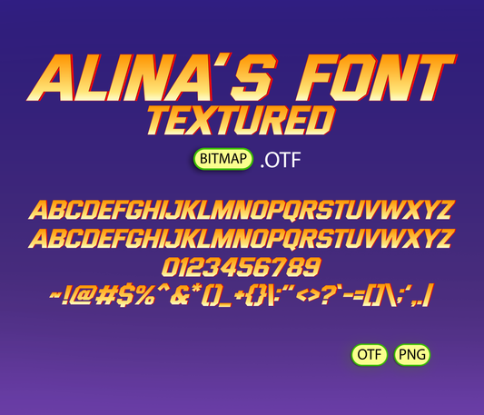 Epic Heroes Font Textured - Alina's Fonts