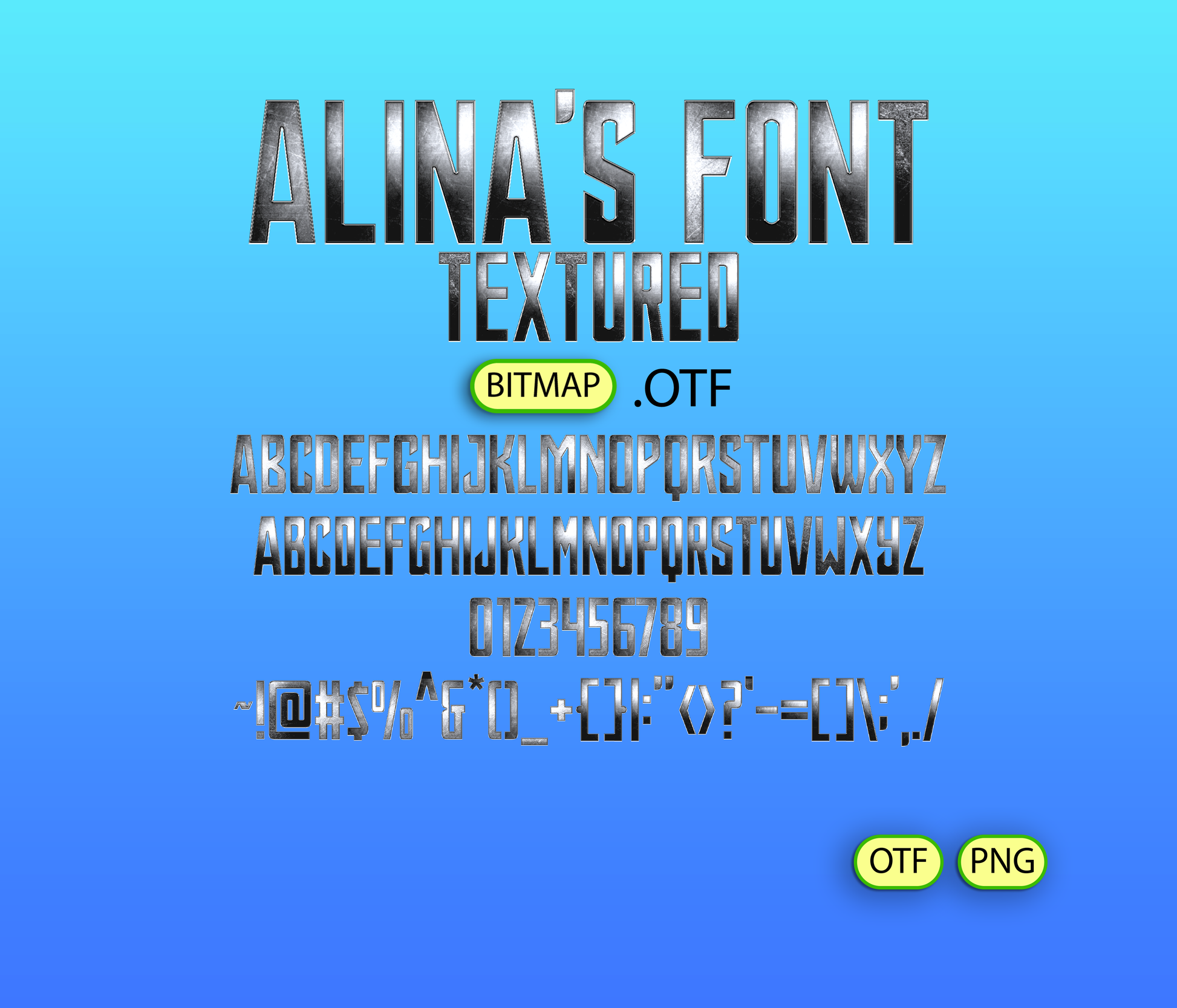 Heroic Team Font Textured - Alina's Fonts