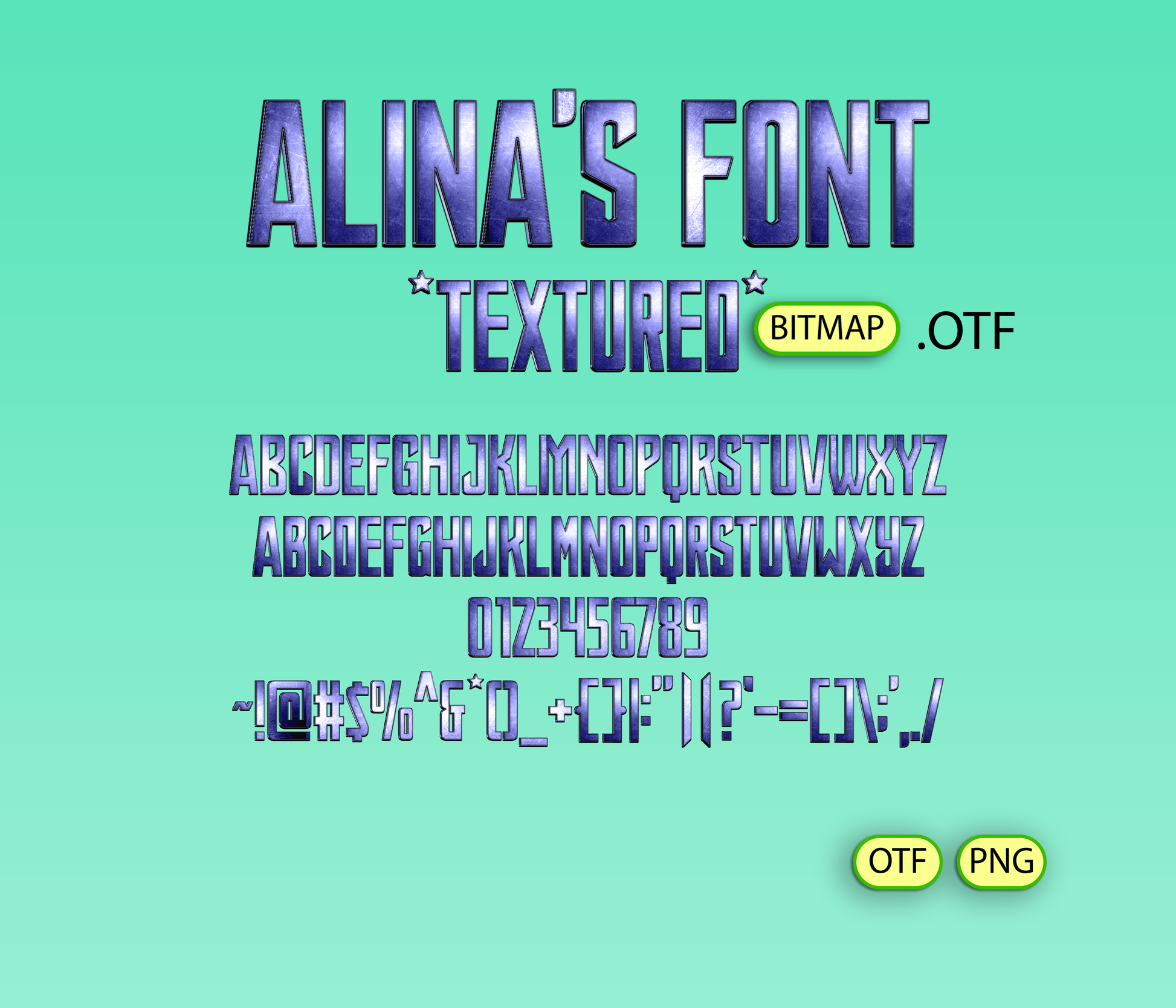 Heroic League Font Textured - Alina's Fonts