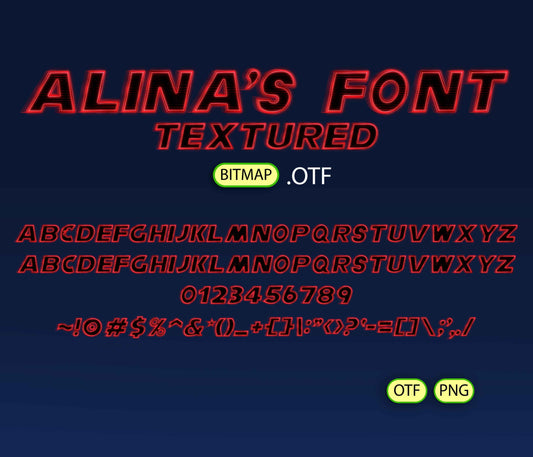 Guardian Hero Font Textured - Alina's Fonts