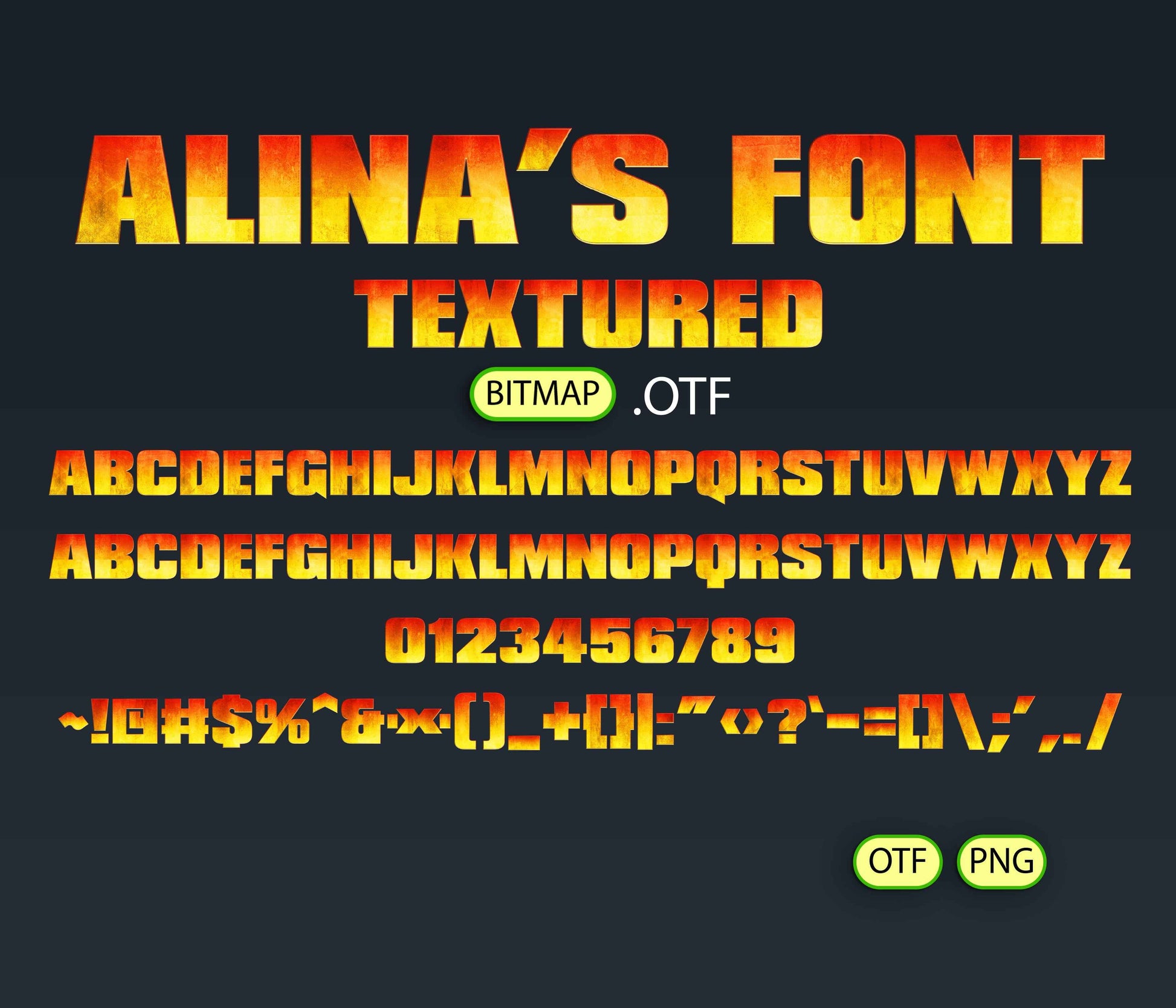 Titan Clash Font Textured Bundle - Alina's Fonts