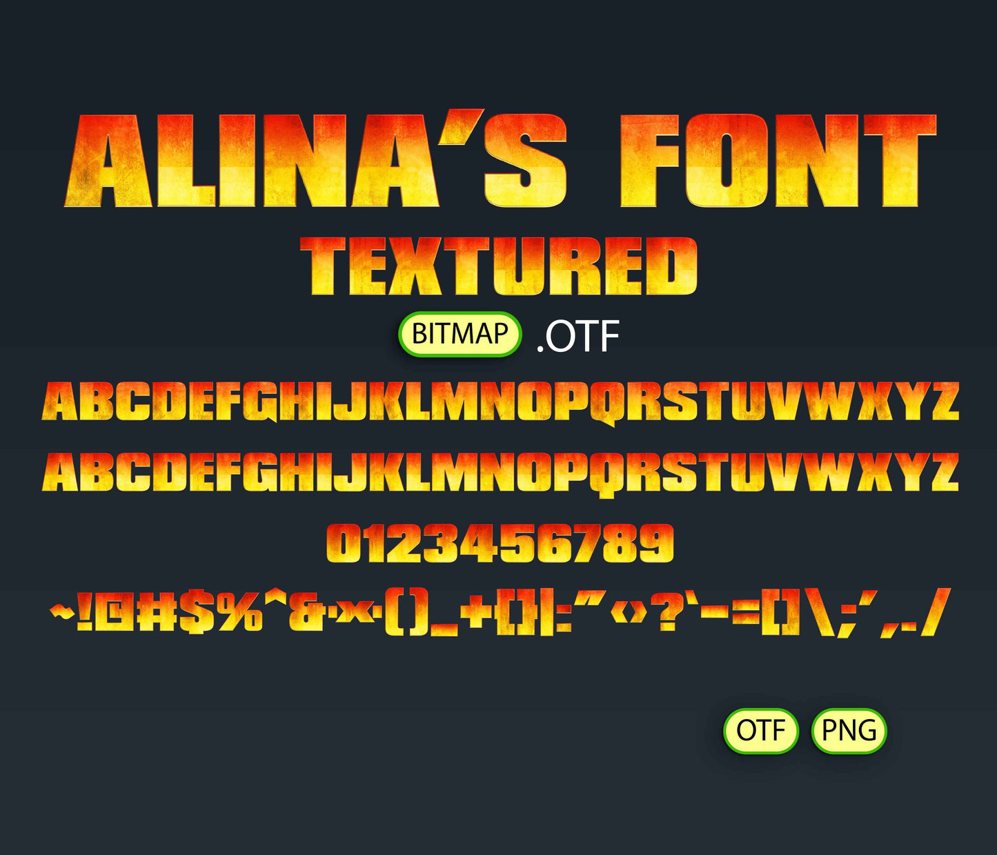 Primal Titan Font Textured - Alina's Fonts