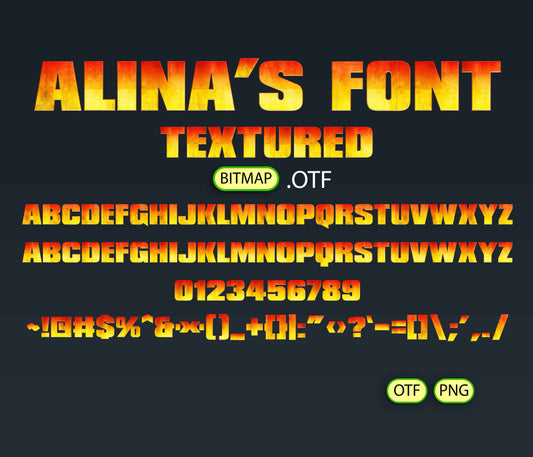 Primal Titan Font Textured - Alina's Fonts