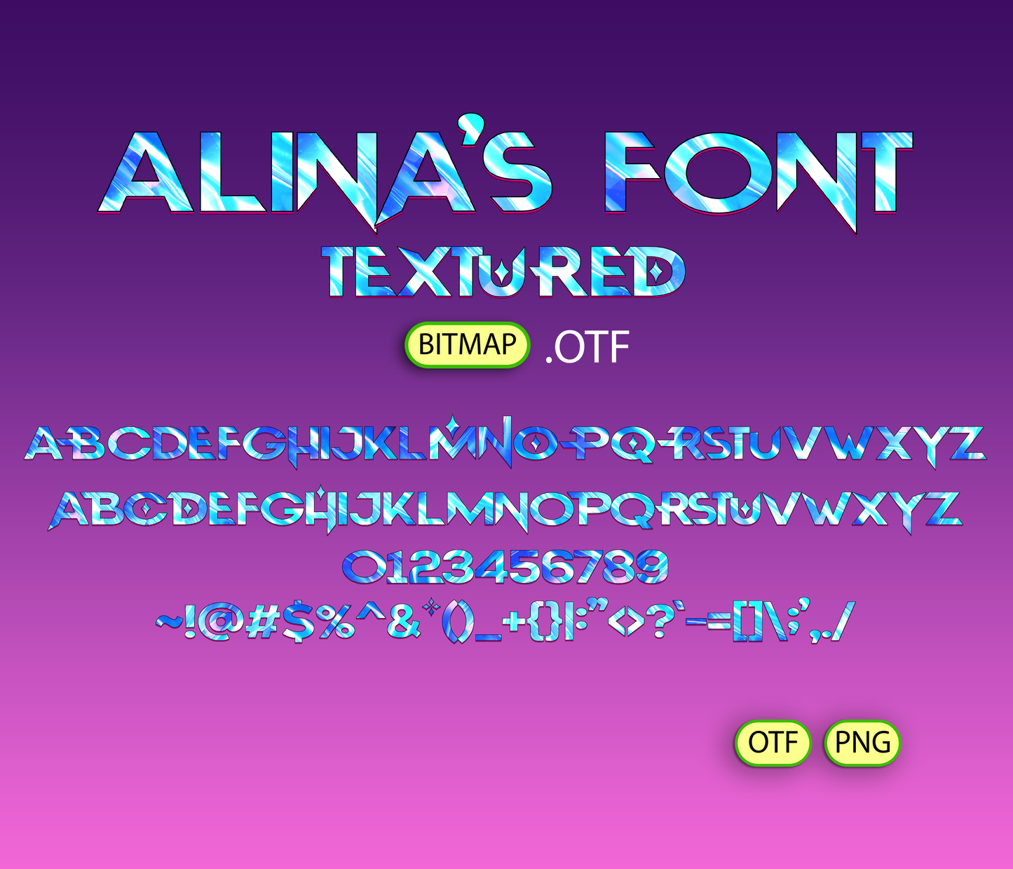 K-Wave Monster Slayers Font Textured