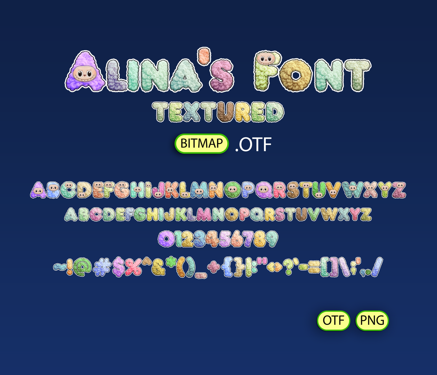 Quirky Companion Designer Toy Style Font Textured - Alina's Fonts
