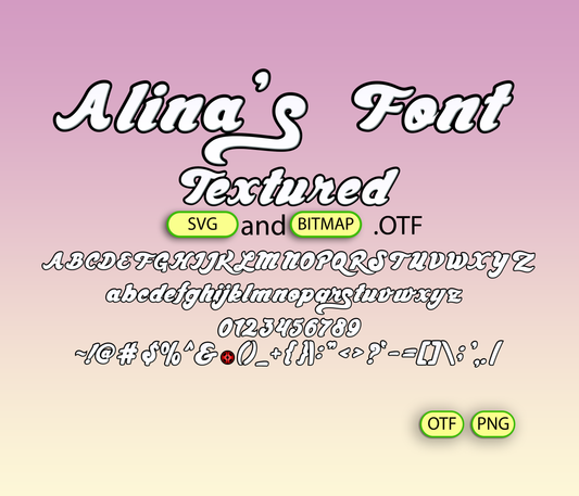 Nature's Polka Dot Font Textured Bundle - Alina's Fonts