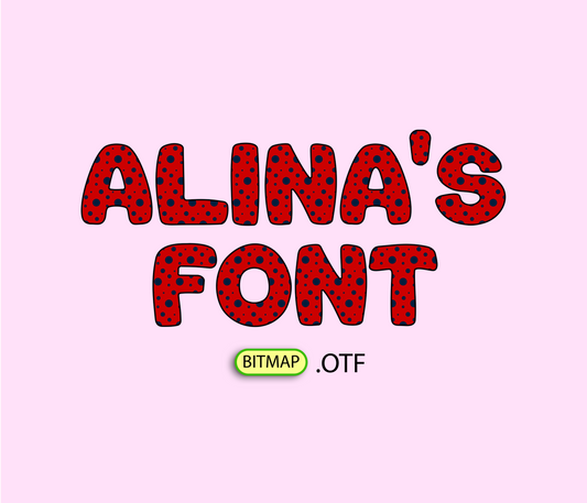 Ladybug Pattern Font
