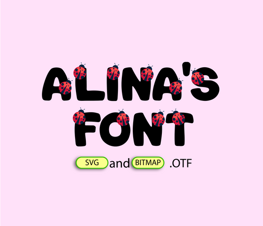 Ladybug Garden Font Textured