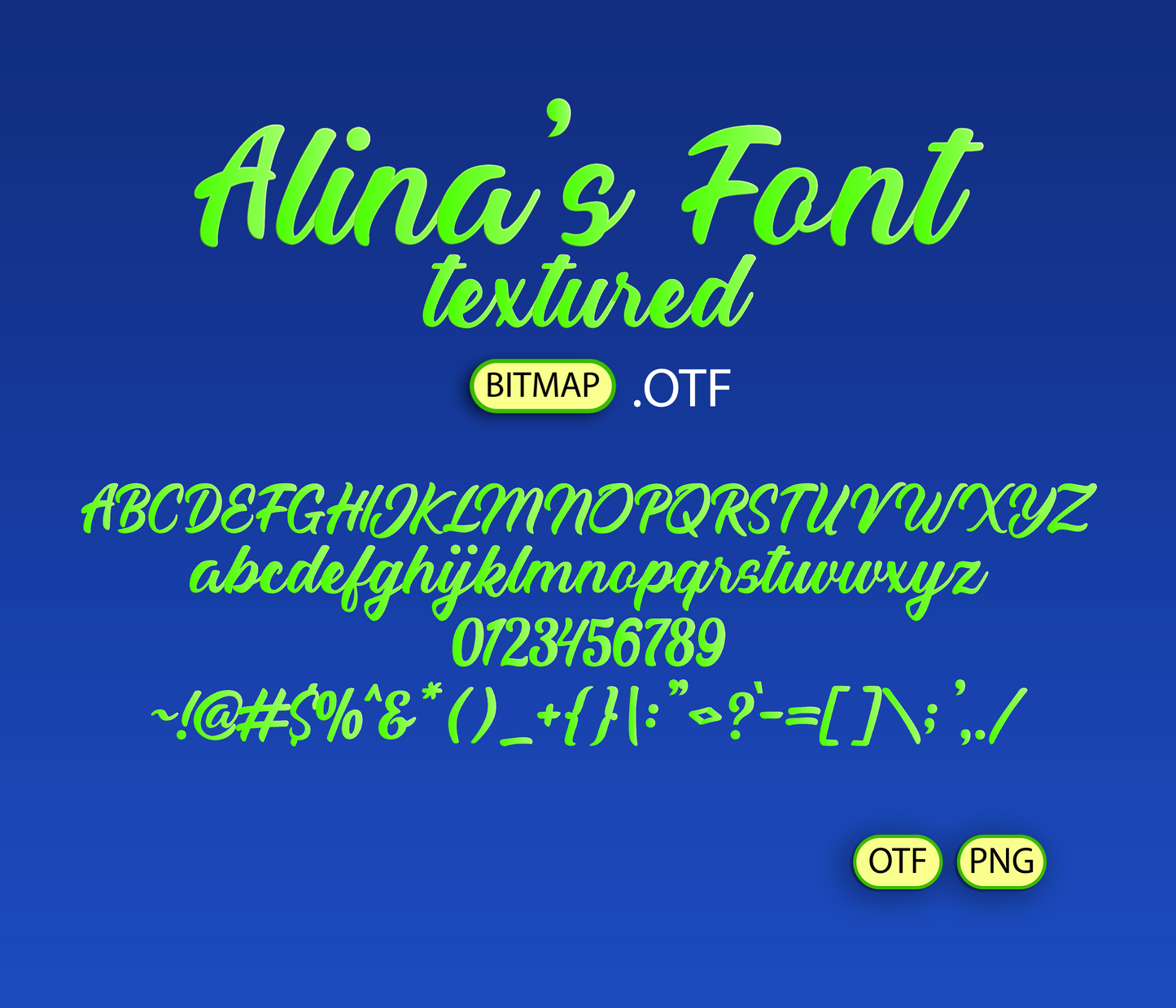Rainbow Fantasy Font Textured Bundle - Alina's Fonts