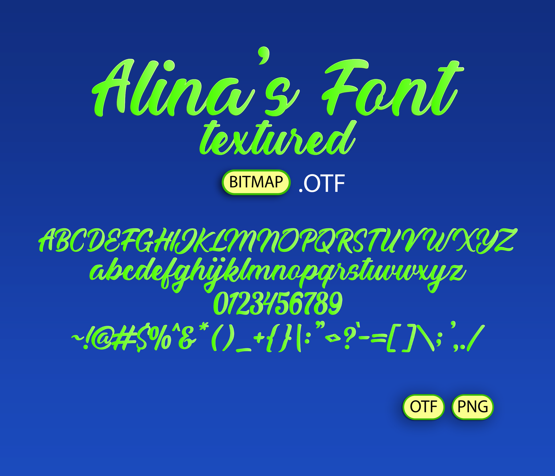 Rainbow Fantasy Font Textured Bundle - Alina's Fonts