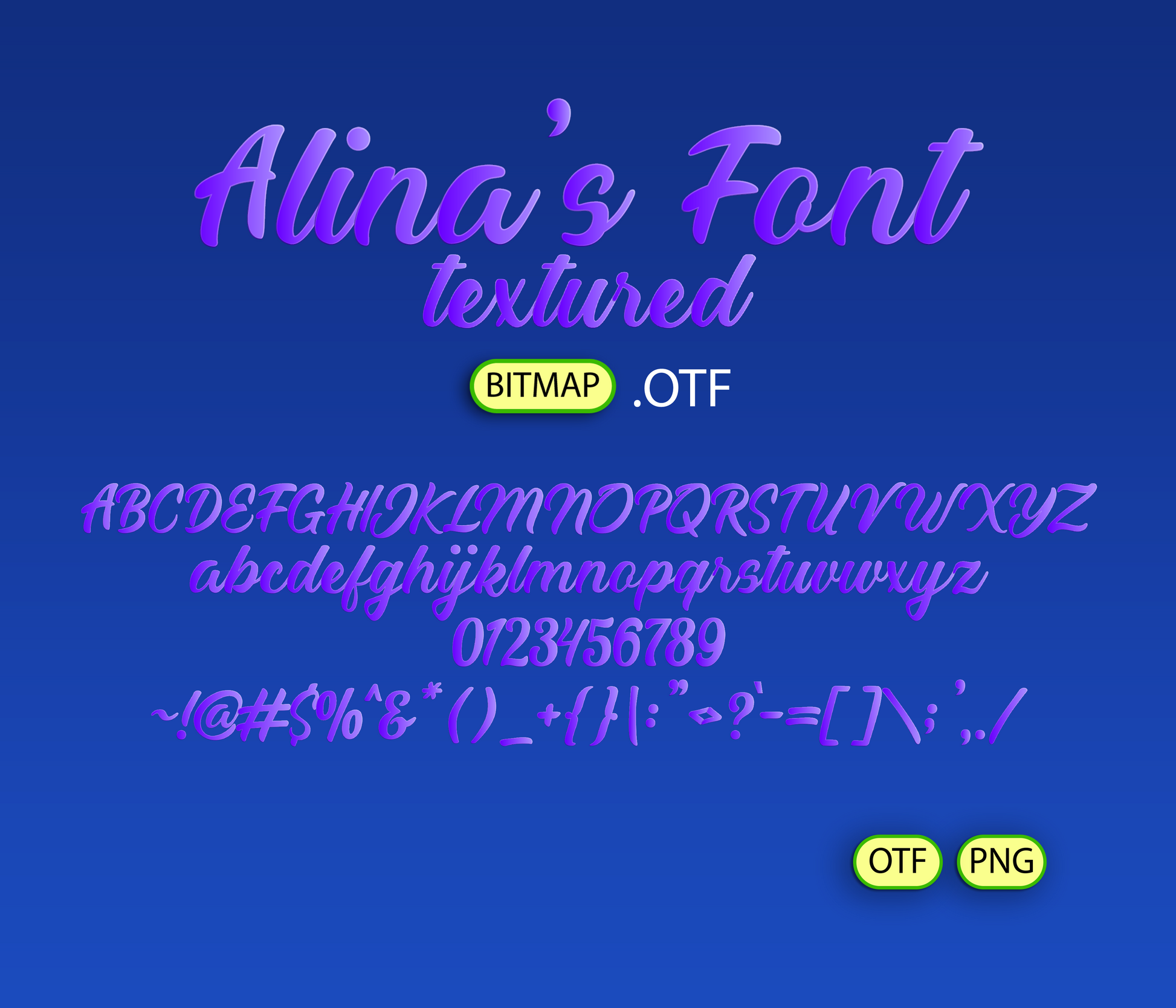 Rainbow Fantasy Font Textured Bundle - Alina's Fonts