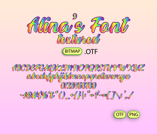 Neon Safari Font Textured - Alina's Fonts