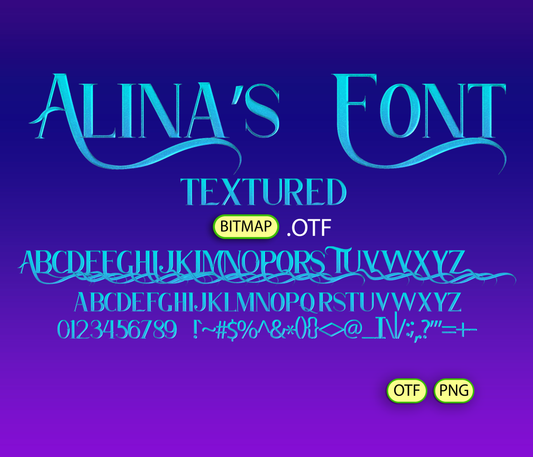 Sea Princess Font Textured - Alina's Fonts