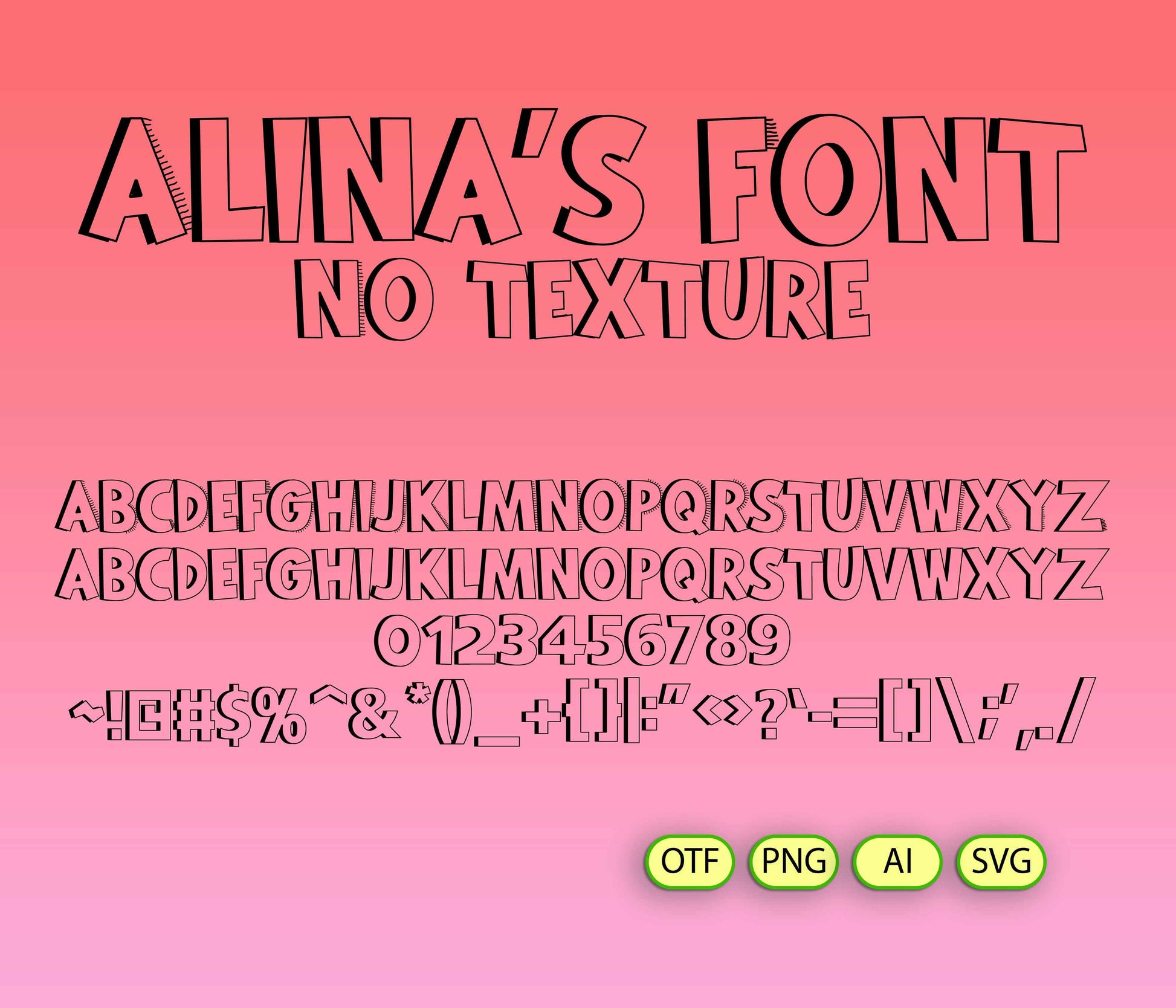 Chaotic Family Font Textured Bundle - Alina's Fonts