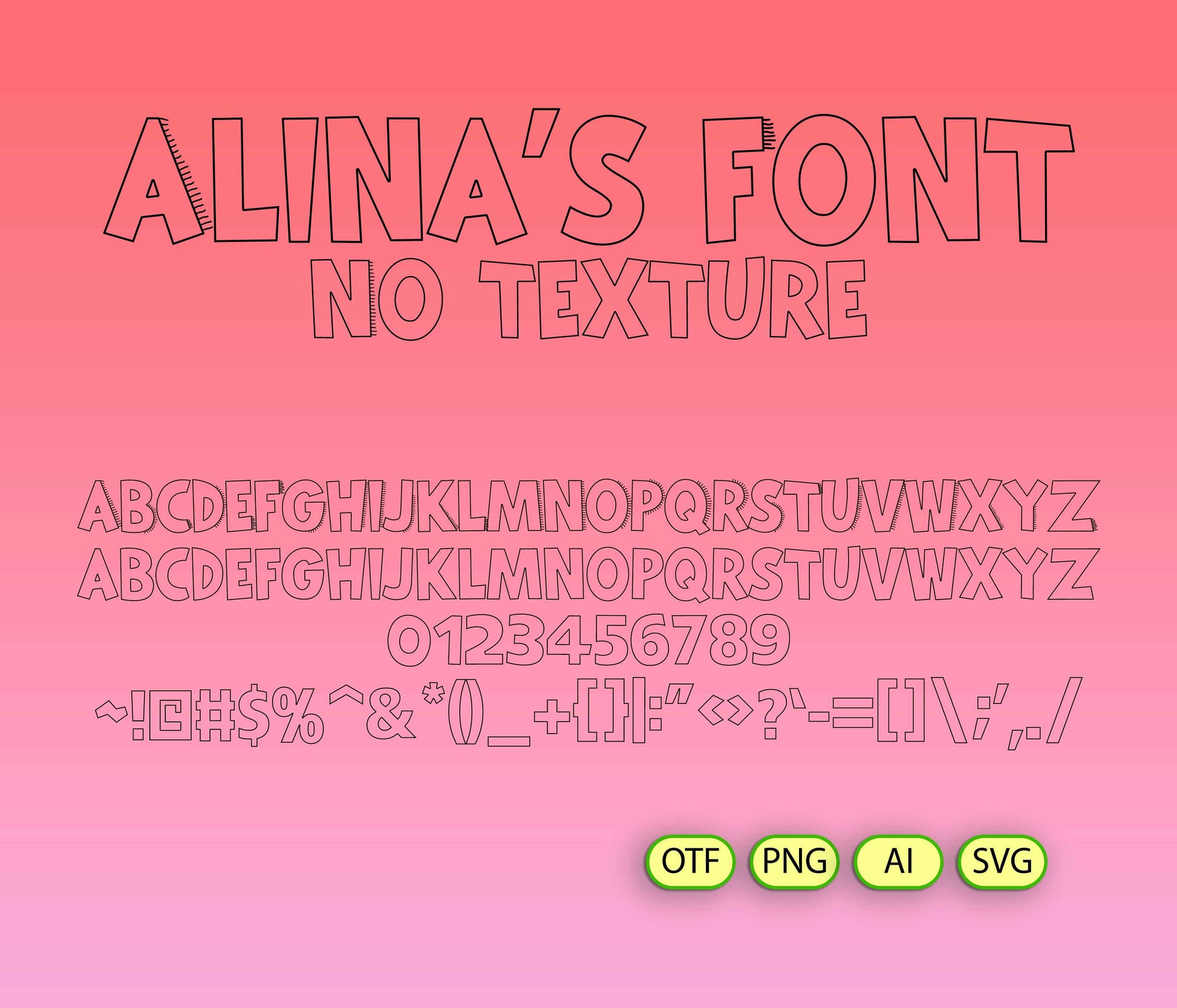 Chaotic Family Font Textured Bundle - Alina's Fonts