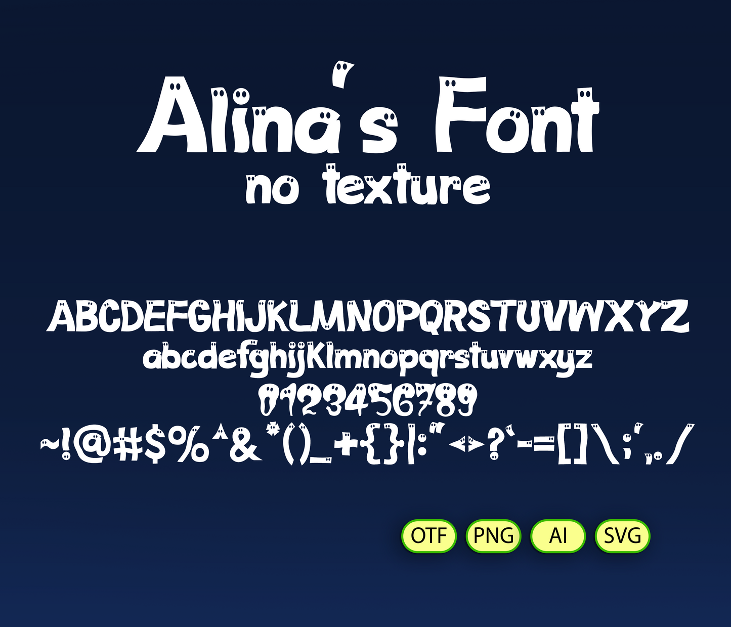 Haunted Hoover Hero Font - Alina's Fonts