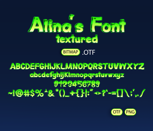 Ghostly Gamer's Delight Font Textured - Alina's Fonts