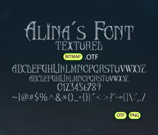 Enchanted Villainess Font Textured - Alina's Fonts