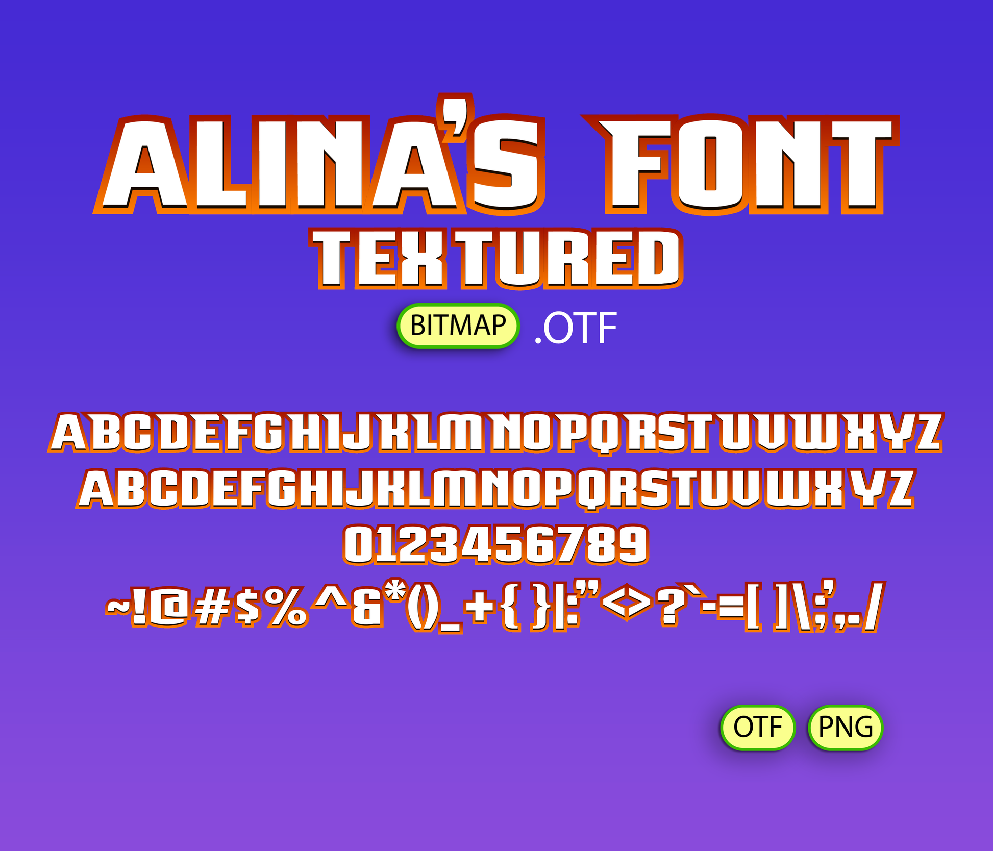 Epic Showdown Font Textured - Alina's Fonts